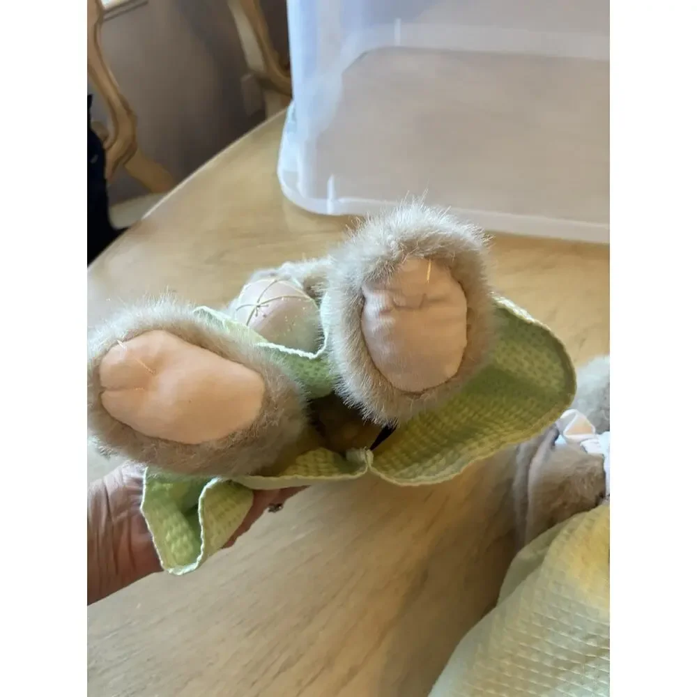 Vtg Bearington Collection Meg Egg Easter Bunny Rabbits Plush Twin Sister Lot 2